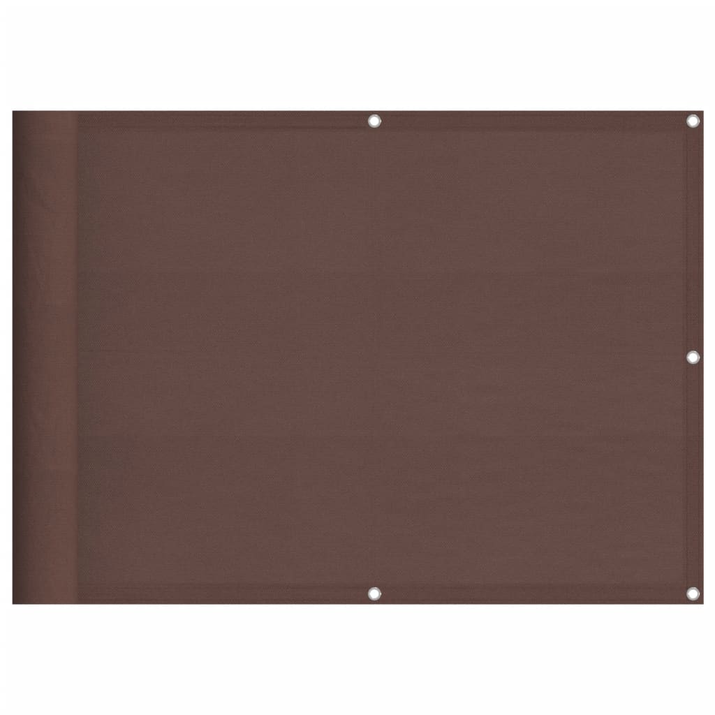 Balcony Screen Brown 75x700 cm 100% Polyester Oxford