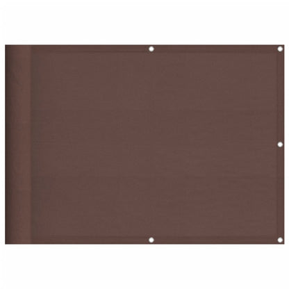 Balcony Screen Brown 75x700 cm 100% Polyester Oxford