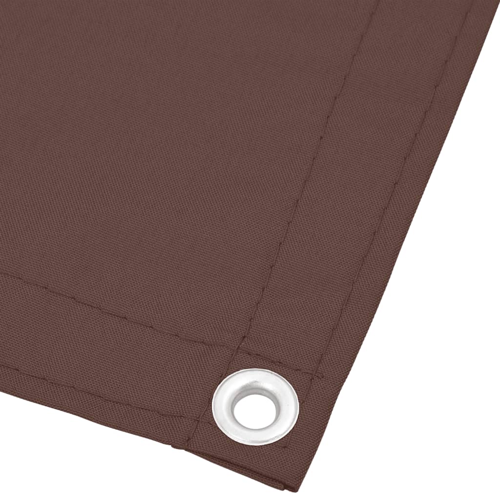 Balcony Screen Brown 75x700 cm 100% Polyester Oxford