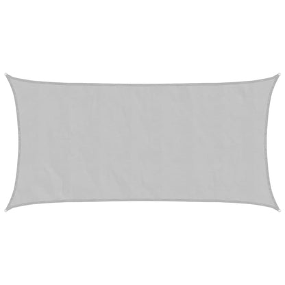 Sun Shade Sail Light Grey 4.5x2.5 m 100% Polyester Oxford