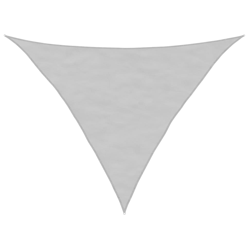 Sun Shade Sail Light Grey 3.5x3.5x4.9 m 100% Polyester Oxford