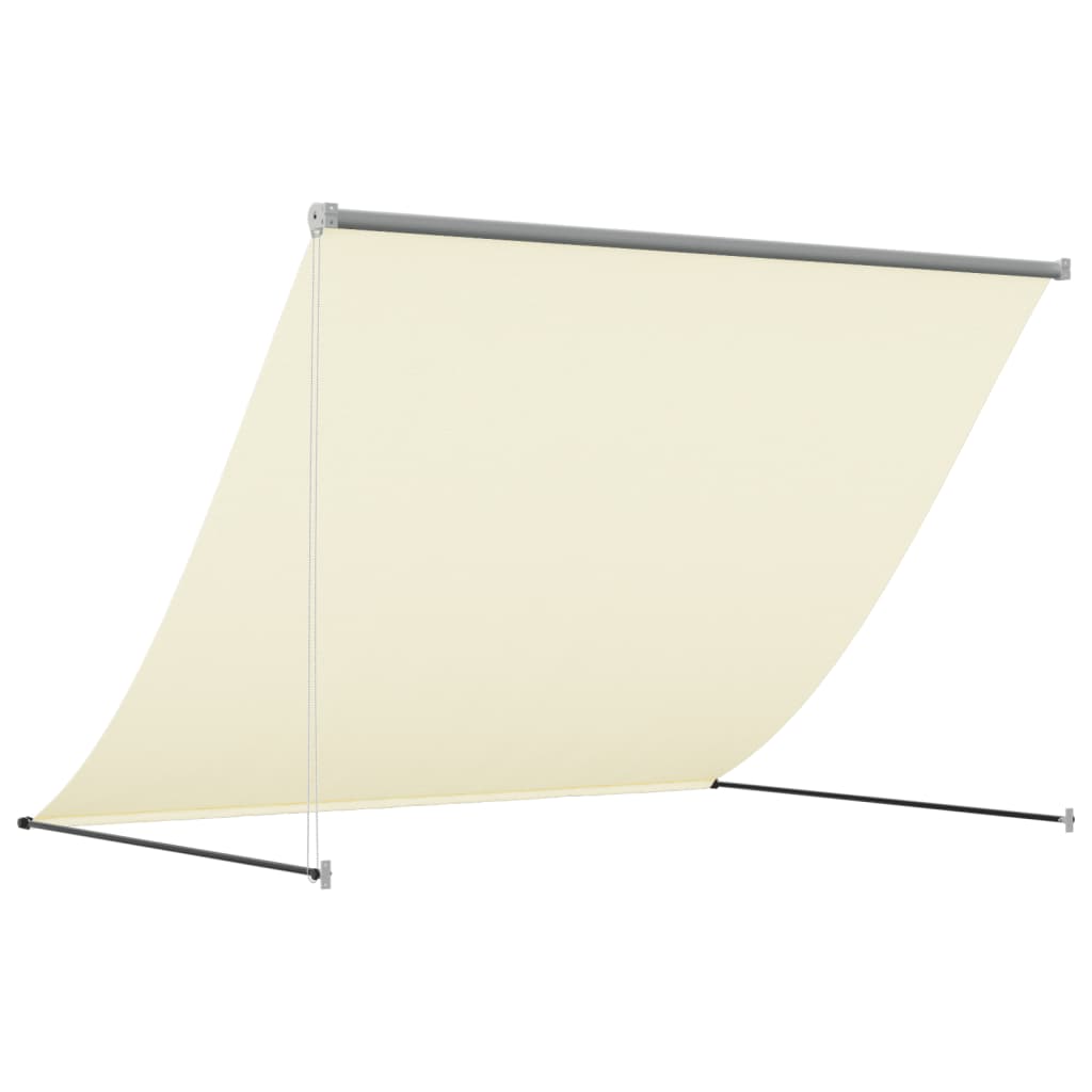 Retractable Awning Cream 250x150 cm Fabric and Steel