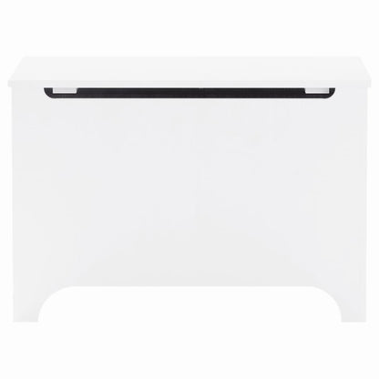 Storage Box with Lid RANA White 80x49x54 cm Solid Wood Pine