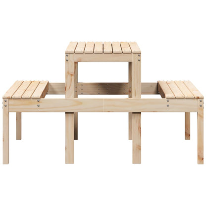 Picnic Table 110x134x75 cm Solid Wood Pine