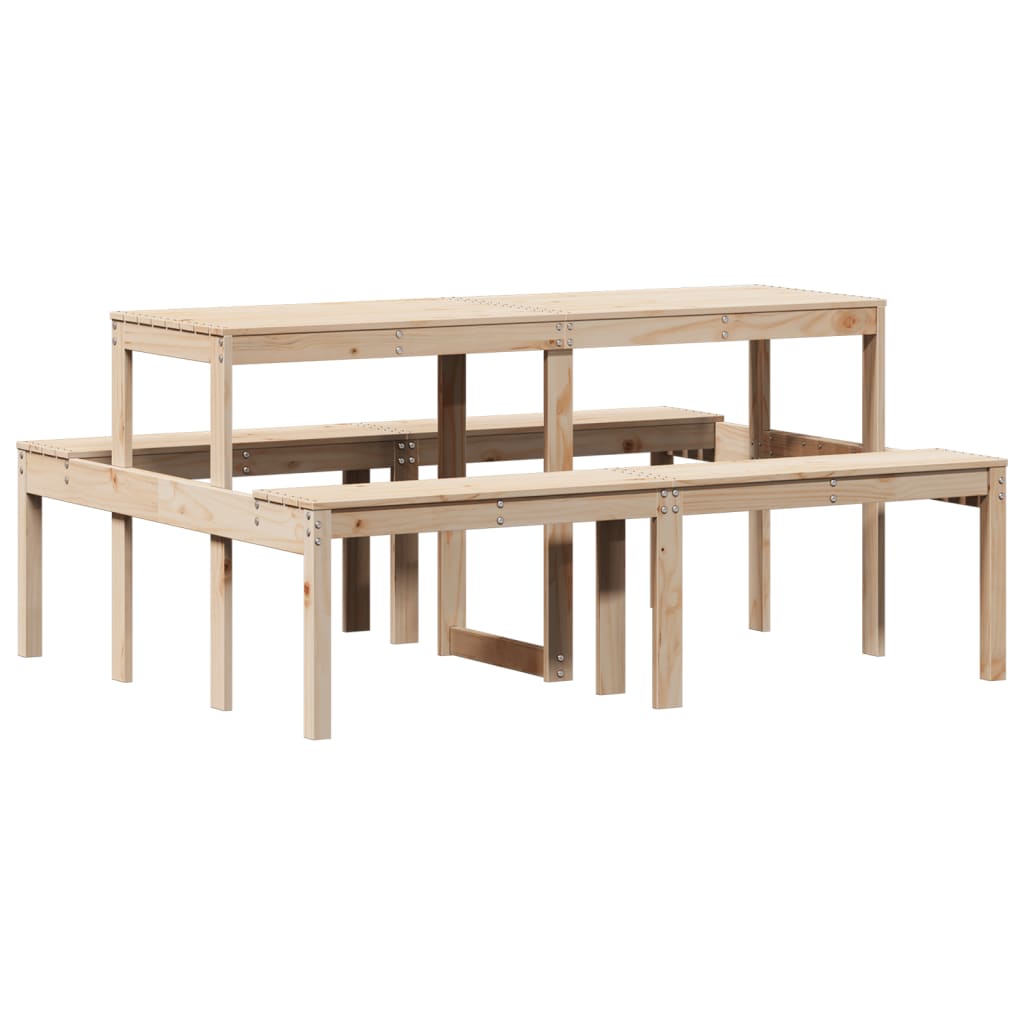 Picnic Table 160x134x75 cm Solid Wood Pine