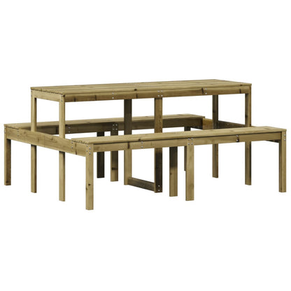 Picnic Table 160x134x75 cm Impregnated Wood Pine