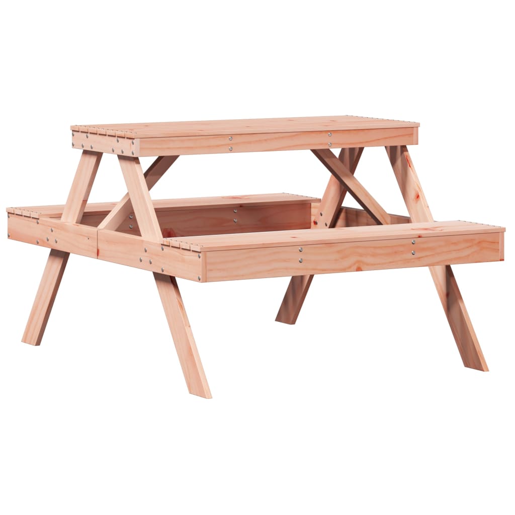 Picnic Table 105x134x75 cm Solid Wood Douglas