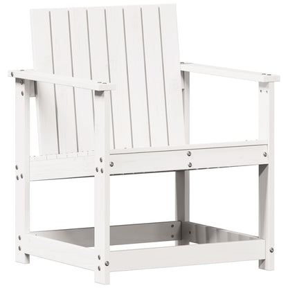 Garden Chair White 62x56x77 cm Solid Wood Pine