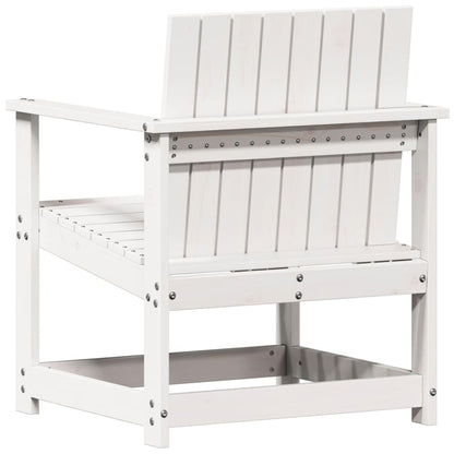 Garden Chair White 62x56x77 cm Solid Wood Pine