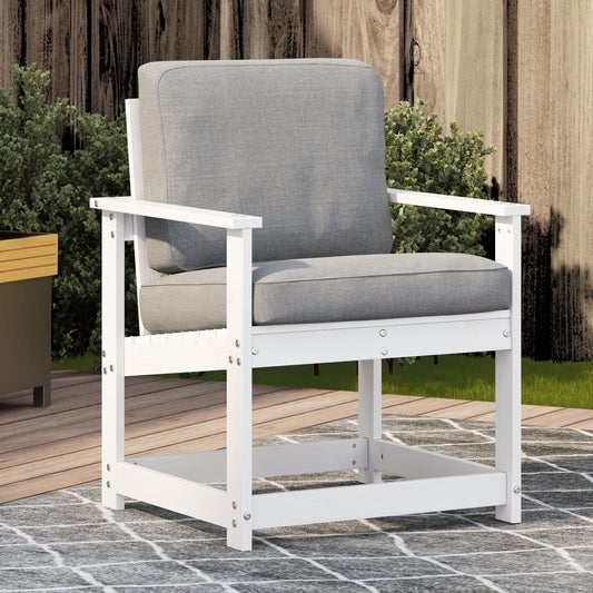 Garden Chair White 62x55x77 cm Solid Wood Pine