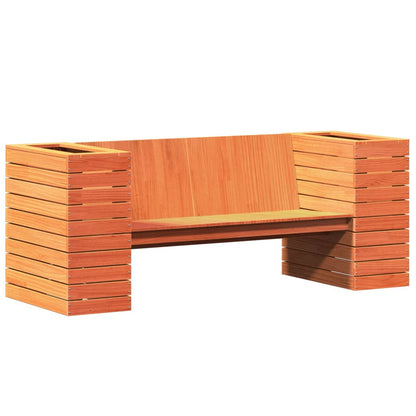 Planter Bench Wax Brown 167.5x60x65 cm Solid Wood Pine