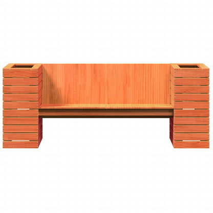 Planter Bench Wax Brown 167.5x60x65 cm Solid Wood Pine