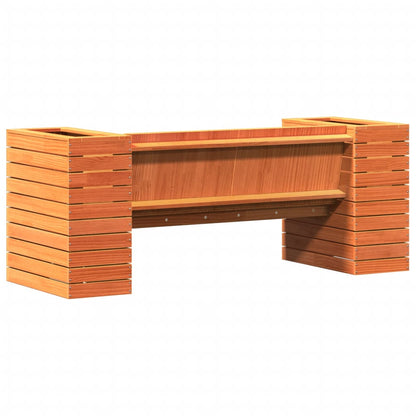 Planter Bench Wax Brown 167.5x60x65 cm Solid Wood Pine