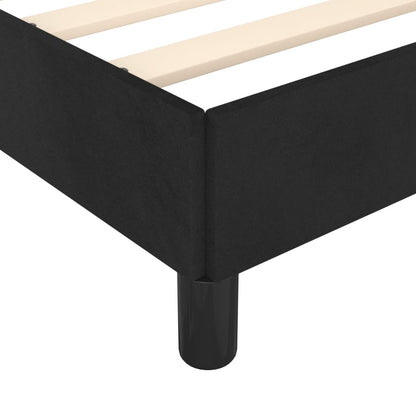 Bed Frame without Mattress Black 120x190 cm Small Double Velvet