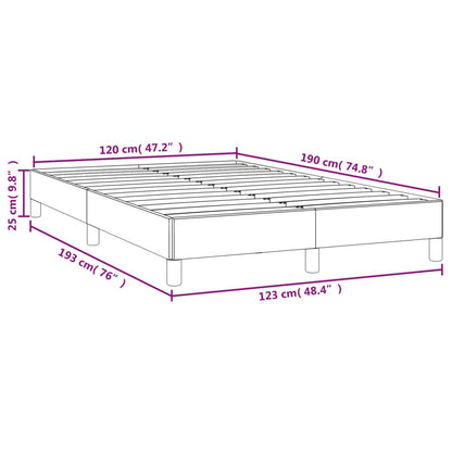 Bed Frame without Mattress Dark Green 120x190 cm Small Double Velvet