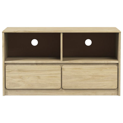 TV Cabinet SAUDA Oak 99x43x55 cm Solid Wood Pine