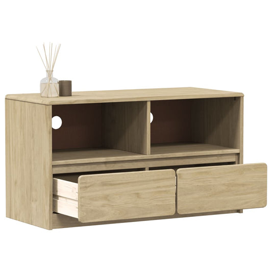 TV Cabinet SAUDA Oak 99x43x55 cm Solid Wood Pine