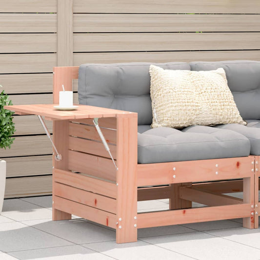Garden Armrest Sofa with Side Table Solid Wood Douglas