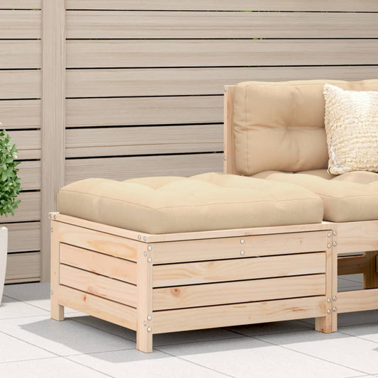 Garden Footstool 62x63.5x32 cm Solid Wood Pine