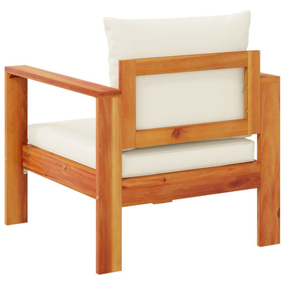 Garden Chair with Cushions Solid Wood Acacia