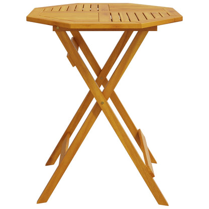 Folding Garden Table Ø60x75 cm Solid Wood Acacia