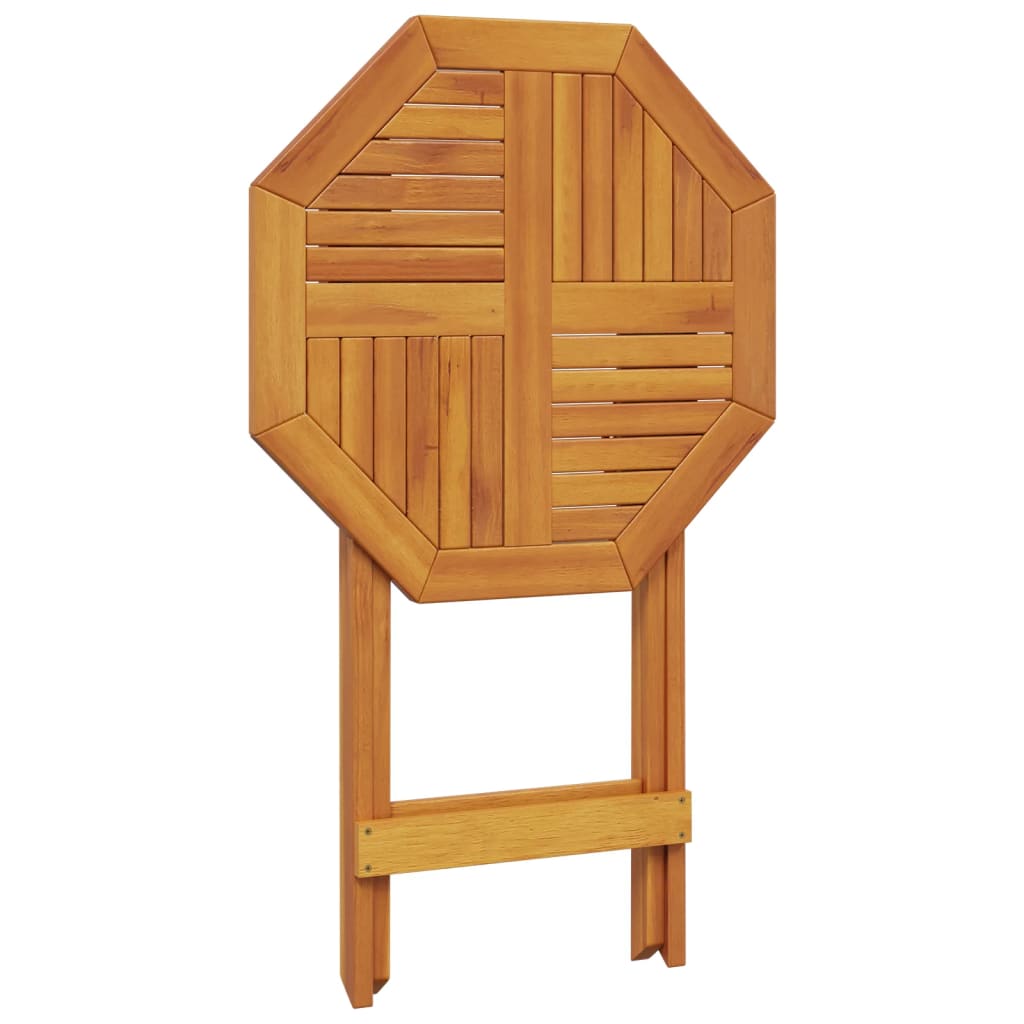 Folding Garden Table Ø60x75 cm Solid Wood Acacia