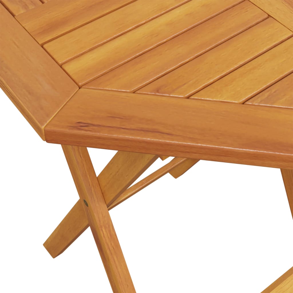 Folding Garden Table Ø60x75 cm Solid Wood Acacia