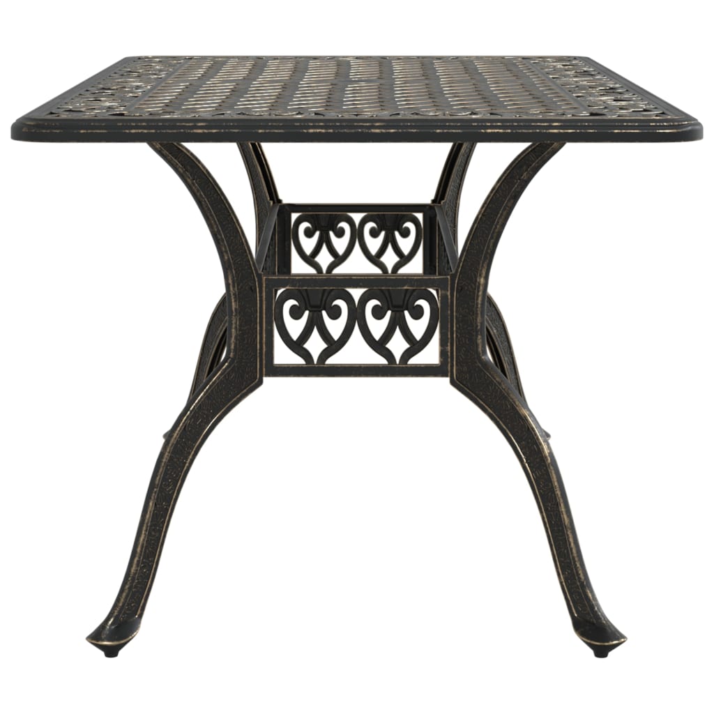 Garden Table Bronze 150x90x72 cm Cast Aluminium