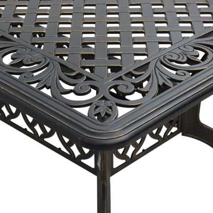 Garden Table Bronze 150x90x72 cm Cast Aluminium