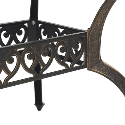 Garden Table Bronze 150x90x72 cm Cast Aluminium