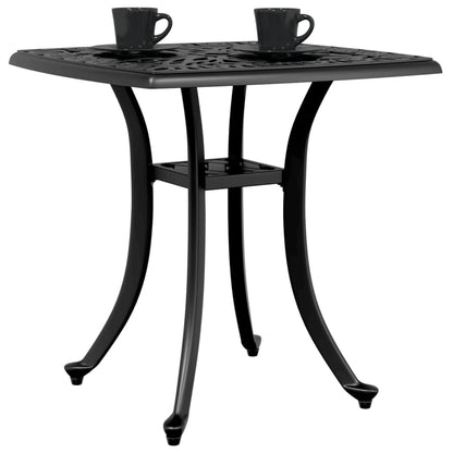 Garden Table Black 53x53x53 cm Cast Aluminium