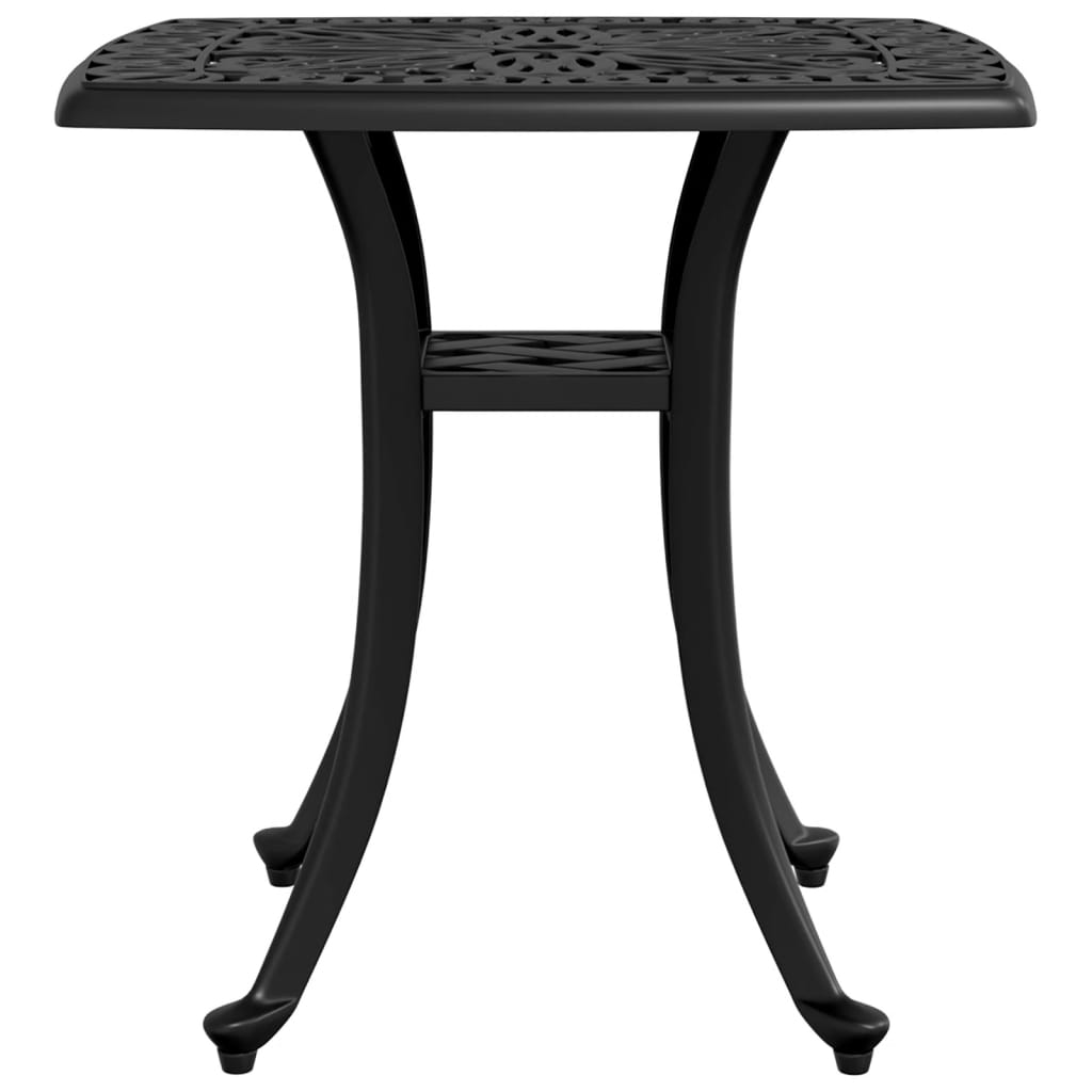 Garden Table Black 53x53x53 cm Cast Aluminium