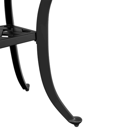 Garden Table Black 53x53x53 cm Cast Aluminium