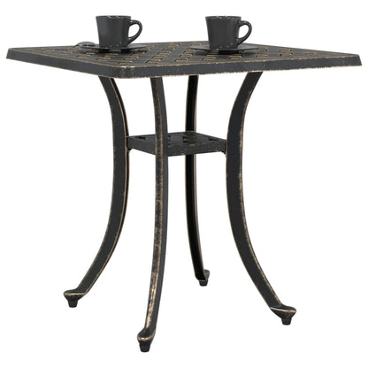 Garden Table Bronze 53x53x53 cm Cast Aluminium