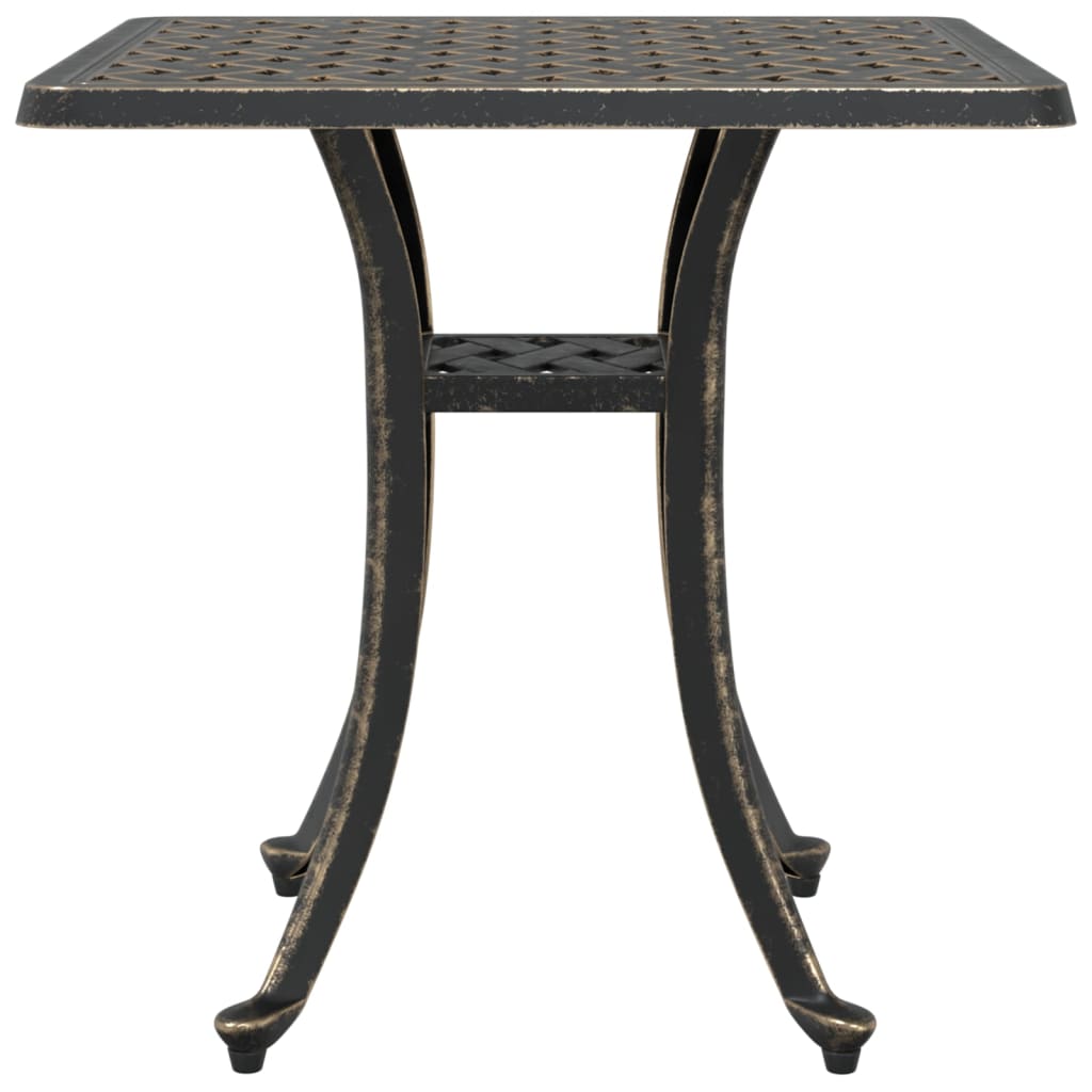 Garden Table Bronze 53x53x53 cm Cast Aluminium