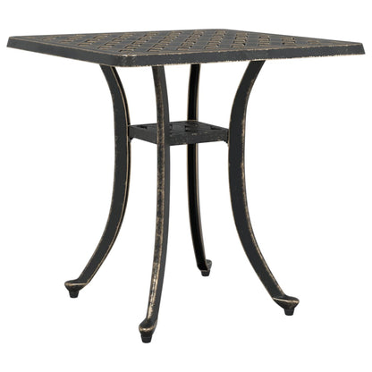 Garden Table Bronze 53x53x53 cm Cast Aluminium