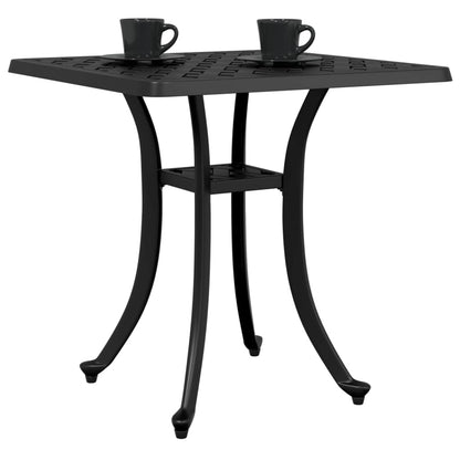 Garden Table Black 53x53x53 cm Cast Aluminium