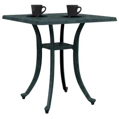 Garden Table Green 53x53x53 cm Cast Aluminium