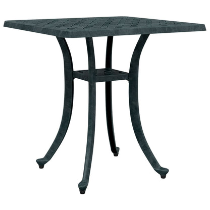 Garden Table Green 53x53x53 cm Cast Aluminium