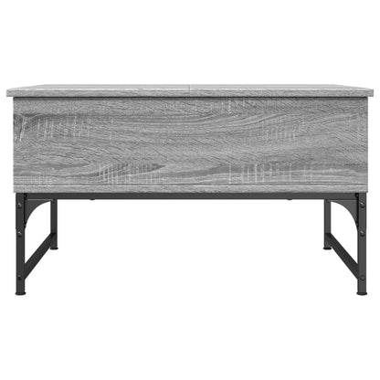 Coffee Table Grey Sonoma 70x50x40 cm Engineered Wood and Metal