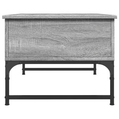 Coffee Table Grey Sonoma 70x50x40 cm Engineered Wood and Metal