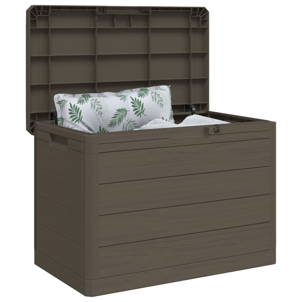 Outdoor Cushion Box Brown 77.5x44.5x53 cm Polypropylene