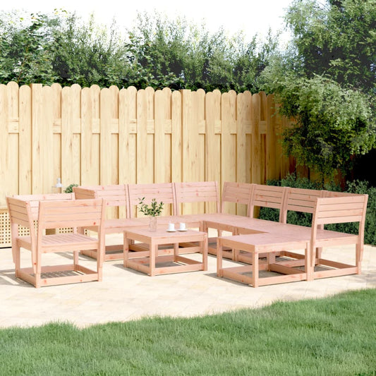 8 Piece Garden Lounge Set Solid Wood Douglas