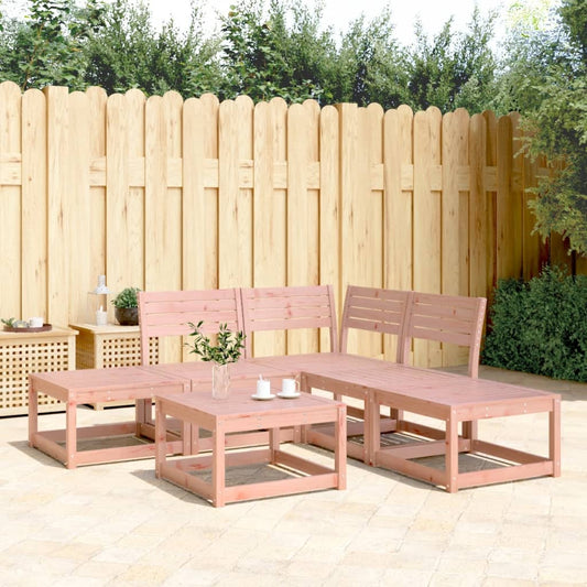 5 Piece Garden Sofa Set Solid Wood Douglas