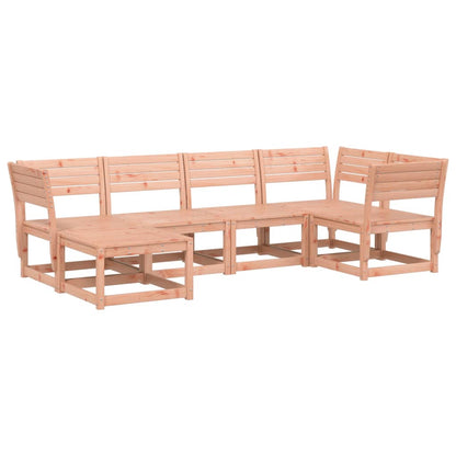 6 Piece Garden Sofa Set Solid Wood Douglas