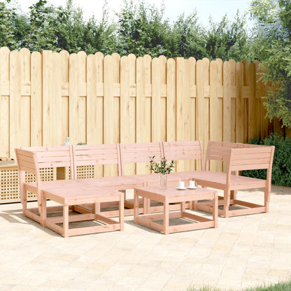 6 Piece Garden Sofa Set Solid Wood Douglas