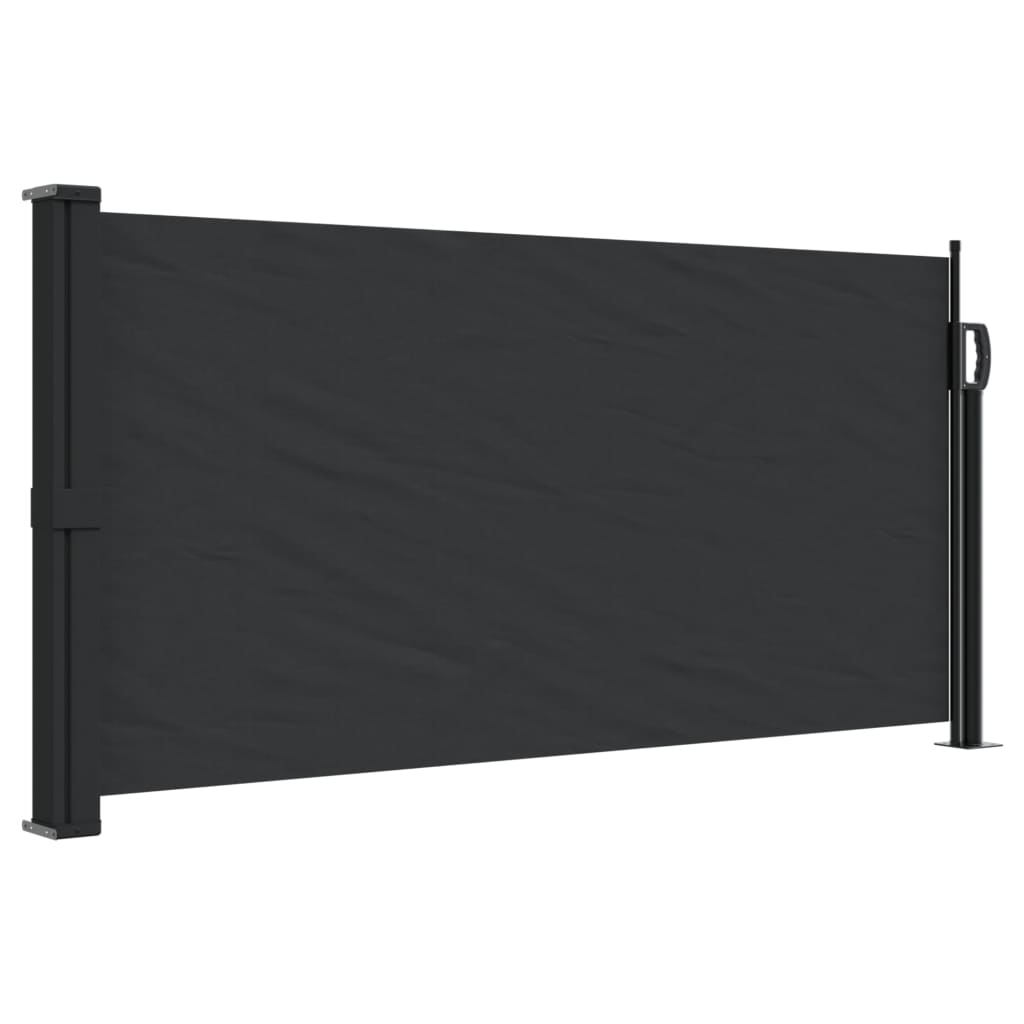 Retractable Side Awning Black 100x300 cm