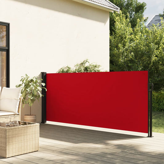 Retractable Side Awning Red 100x300 cm