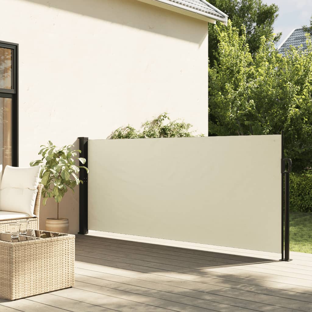 Retractable Side Awning Cream 117x300 cm