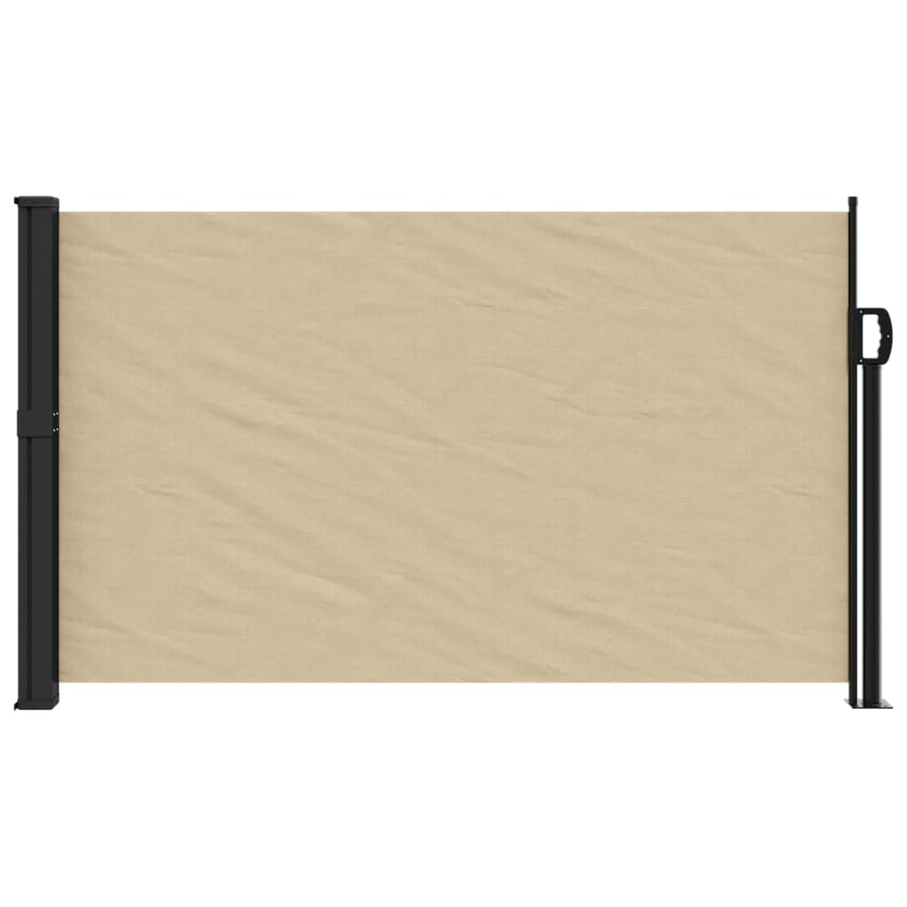 Retractable Side Awning Beige 117x300 cm